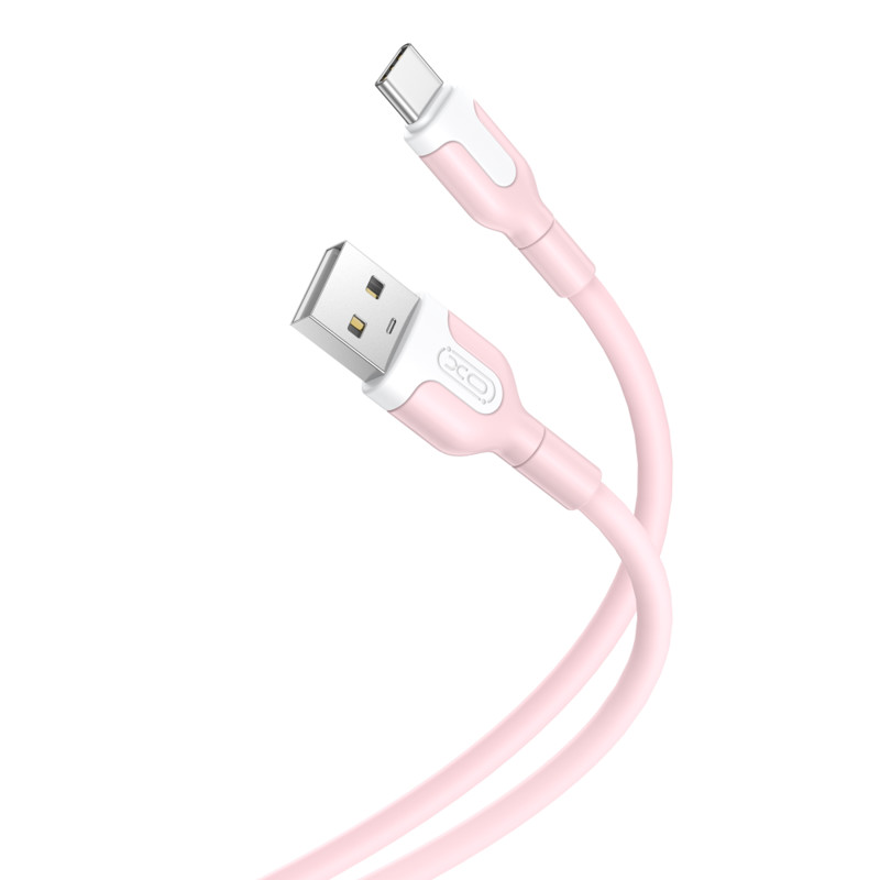 Obrazek XO KABEL NB212 USB-USB-C 2,1A PINK 1M