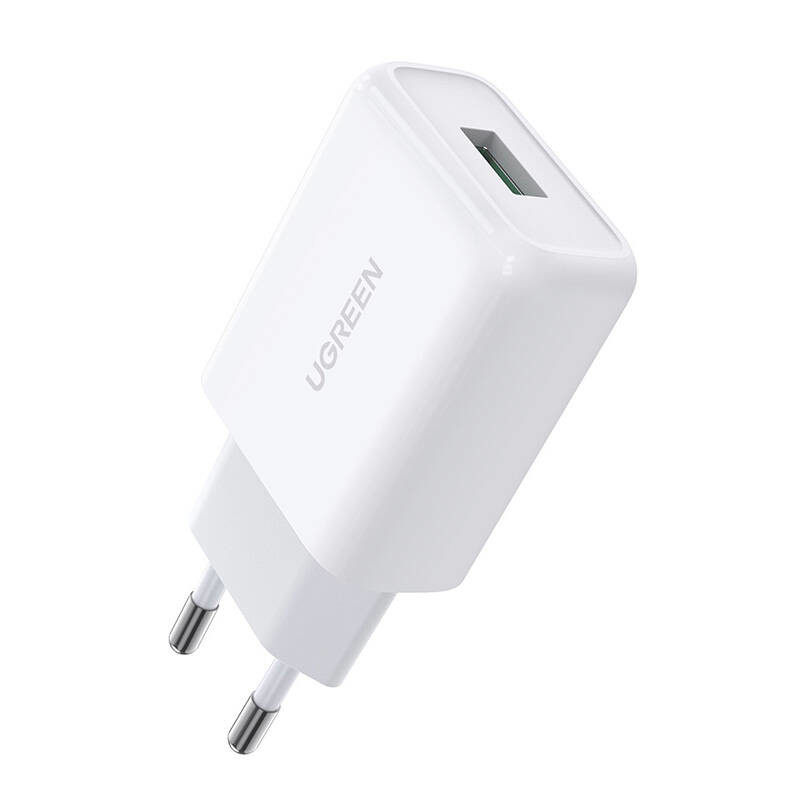 Obrazek Ugreen CD122 szybka ładowarka Quick Charge 3.0 18W 3A USB biały