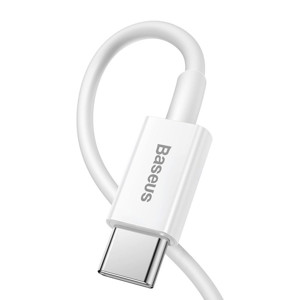 Obrazek KABEL BASEUS SUPERIOR SERIES 20W 1M USB-C/LIGHTNING WHITE