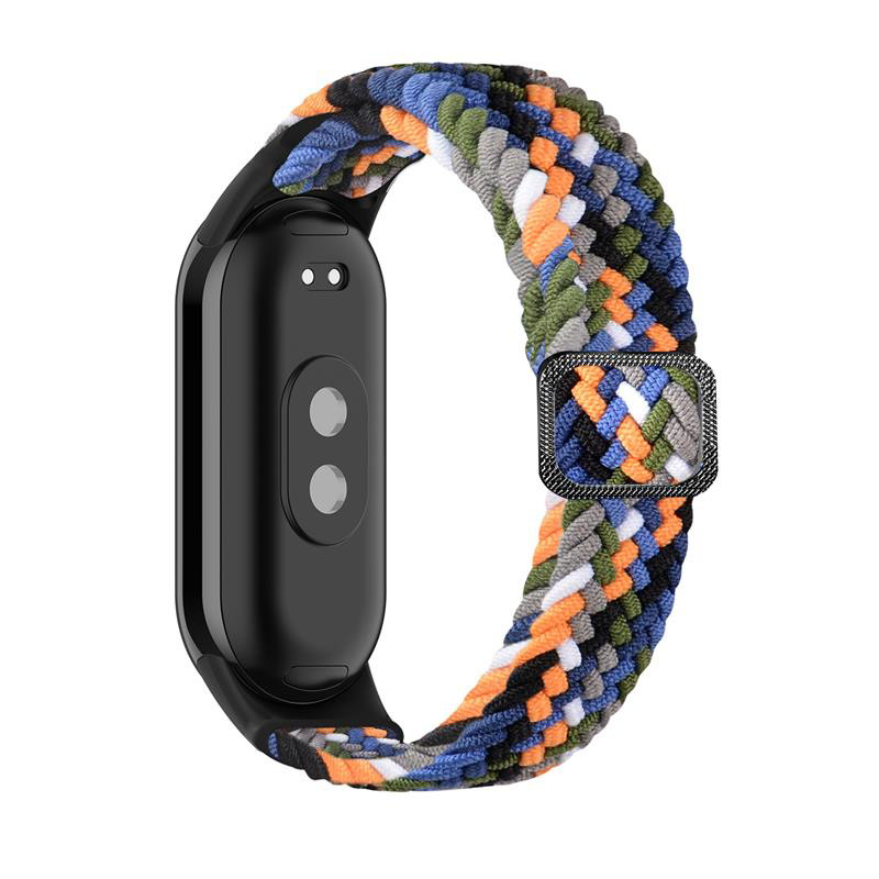 Obrazek Pasek Pleciony Mi Band 9 / M9 / 8 / M8 (11), DENIM / WIELOBARWNY