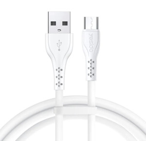 Obrazek Yesido Kabel CA71 USB-Micro 2A (20szt.) 1m, WHITE/BIAŁY