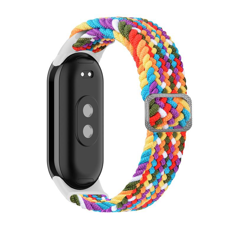 Obrazek Pasek Pleciony Mi Band 9 / M9 / 8 / M8 (10), RAINBOW / TĘCZOWY