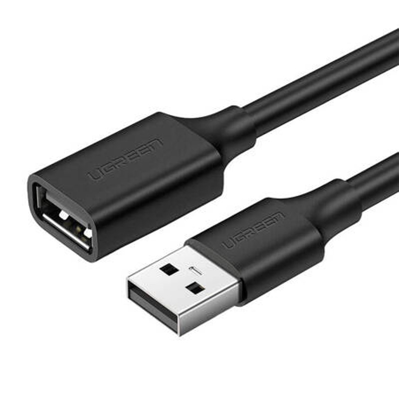 Obrazek Ugreen kabel przewód przejściówka USB

żeński USB męski 2m czarny