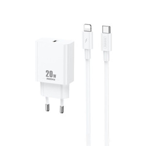 Obrazek Ładowarka sieciowa REMAX PRIME II SERIES 20W RP-U5 + KABEL USB-C/LIGHTNING 1M