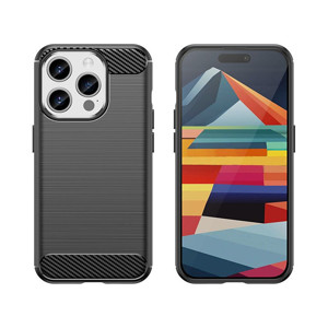 Obrazek ETUI CARBON CASE IPHONE 15 PRO CZARNY/BLACK