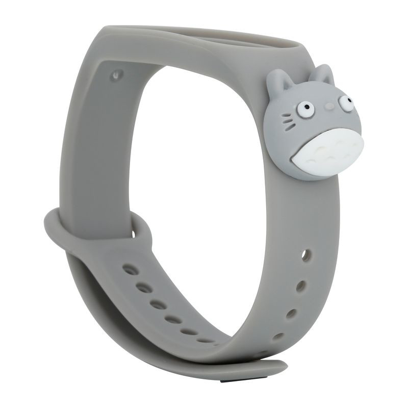 Obrazek Opaska dziecięca Smart Band M3/M4 GRAY CAT / SZARY KOT