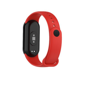 Obrazek Pasek Silikonowy Mi Band 8 / M8 (6), RED / CZERWONY