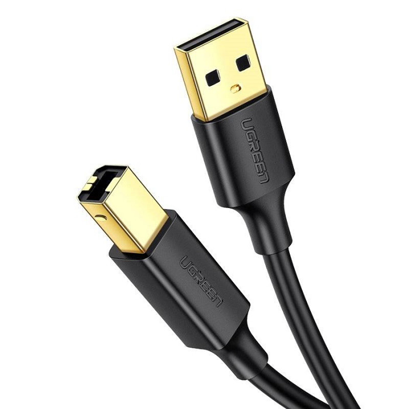 Obrazek Ugreen kabel przewód USB - USB Typ B kabel do drukarki 3m czarny