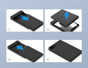 Obrazek Ugreen kieszeń na dysk HDD SSD obudowa dysku SATA 2,5 USB 3.2 Gen 1 5 Gbps