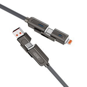 Obrazek XO KABEL NB275 4w1 USB-C+LIGHTNING/USB+

USB-C 60W 1m szary