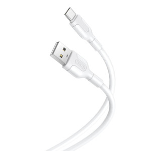 Obrazek XO KABEL NB212 USB-USB-C 2,1A WHITE 1M