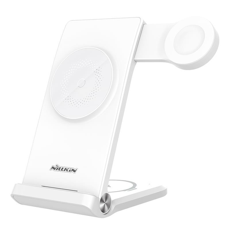 Obrazek NILLKIN WIRELESS CHARGING PowerTrio 3w1 MFI, końcówka do Apple, MagSafe