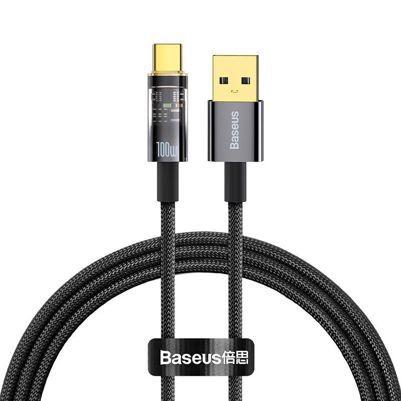 Obrazek KABEL BASEUS EXPLORER USB/USB-C 100W 1M BLACK