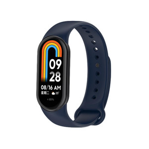 Obrazek Pasek Silikonowy Mi Band 9 / M9 / 8 / M8 (12), NAVY / GRANATOWY