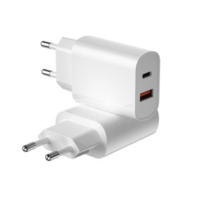 Obrazek WIWU Ładowarka Sieciowa Wi-U002 PD + QC 20W 1x USB 1x USB-C biały