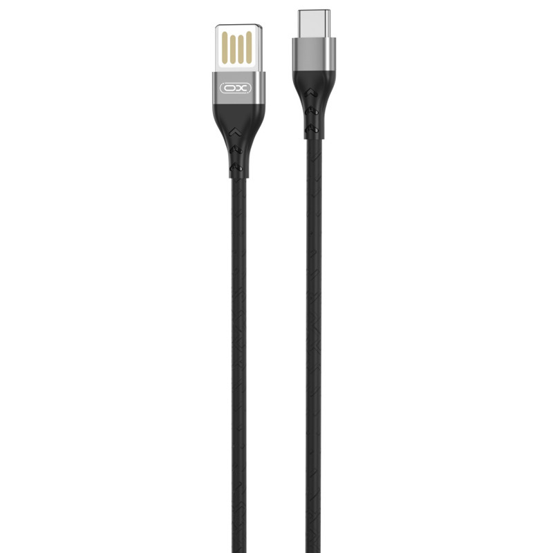 Obrazek XO KABEL NB188 USB-C 2,4A 1m szary dwustronne USB