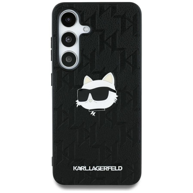 Obrazek KARL LAGERFELD SAMSUNG S25 ULTRA MONOGRAM KLHCS25LPGKLCHPK CHOUPETTE HEAD