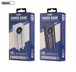 Obrazek POWERBANK REMAX STERVUI SERIES 20000mAh

RPP-38 PD 20W+QC 22,5W WITH CABLES BLACK