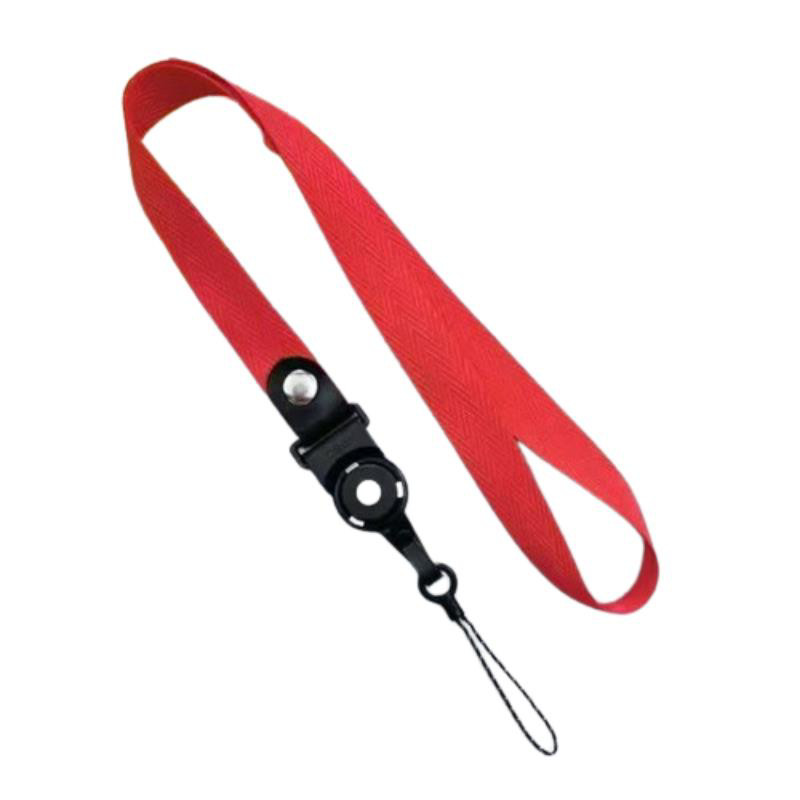 Obrazek Uniwersalna smycz na szyję do telefonu Buckle-03 52cm, RED / CZERWONY