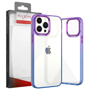 Obrazek MX RAINBOW IPHONE 14 PRO (6.1) PURPLE-BLUE / FIOLETOWO-NIEBIESKI