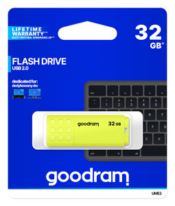 Obrazek PenDrive 2.0 GOODRAM NEO 32GB YELLOW / ŻÓŁTY