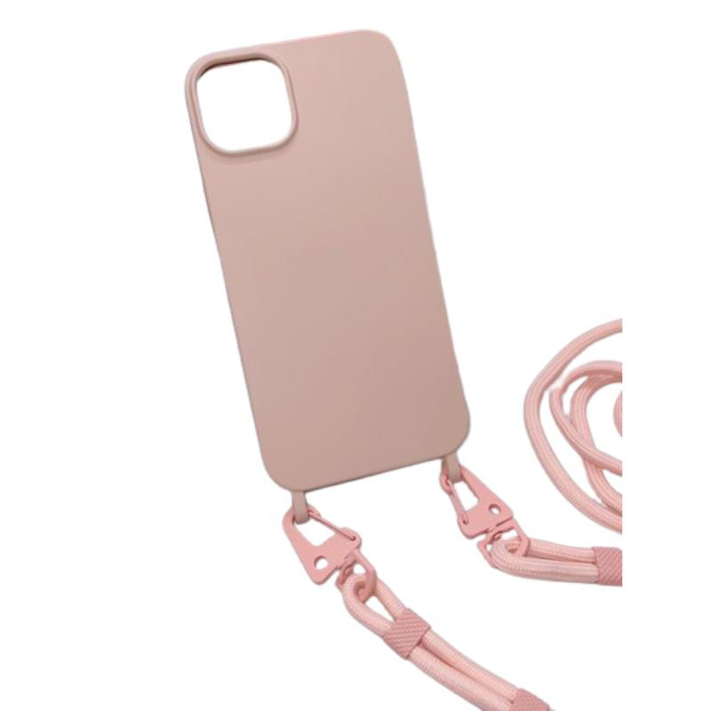 Obrazek Uniwersalna smycz do telefonu / na ramię Hook-07, PINK SAND / PUDROWY RÓŻ