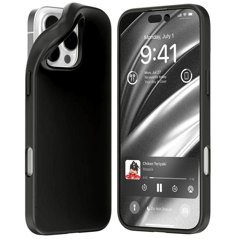 Obrazek Mercury Soft Feeling Jelly Case iPhone 16 Pro Max (6.9), BLACK / CZARNY