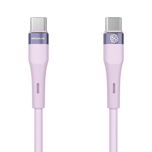 Obrazek NILLKIN DATA CABLE FLOWSPEED SILICON TYPE C-TYPE C PD 60W, PURPLE