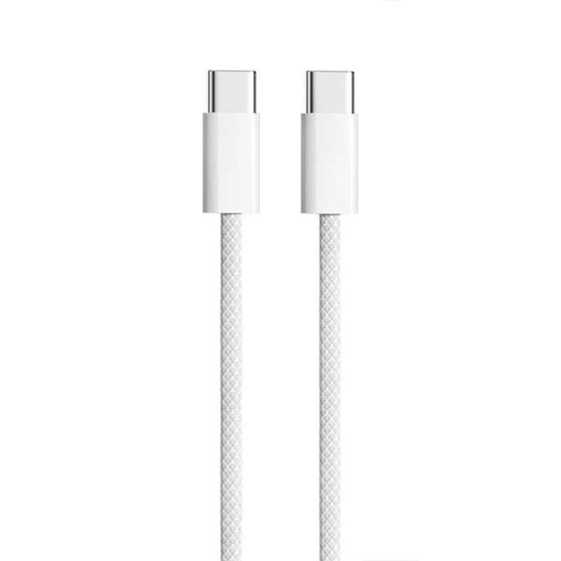 Obrazek KABEL DO IPHONE TYP-C PD 2M 60W BIAŁY NYLONOWY IPHONE 15