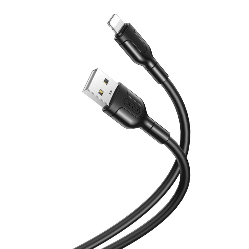 Obrazek XO KABEL NB212 USB-LIGHTNING 2,1A BLACK 1M