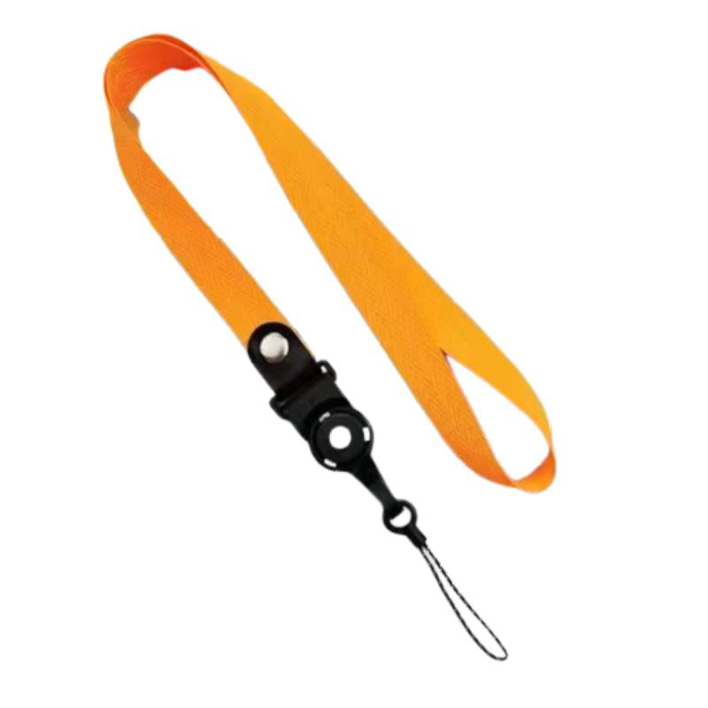 Obrazek Uniwersalna smycz na szyję do telefonu Buckle-03 52cm, ORANGE / POMARAŃCZOWY