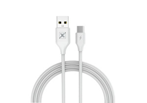 Obrazek KABEL MX SET 2.4A / TYPE-C / 1m WHITE / BIAŁY