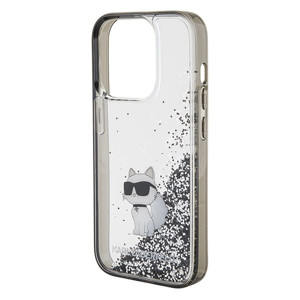 Obrazek KARL LAGERFELD IPHONE 15 PRO MAX LIQUID GLITTER CHOUPETTE KLHCP15XLKCNSK