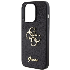 Obrazek GUESS IPHONE 15 PRO MAX GLITTER SCRIPT GUHCP15XHG4SGK CZARNY/BLACK