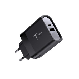 Obrazek Ładowarka sieciowa T-PHOX STUDY SERIES T-PP07 47W USB/USB-C BLACK