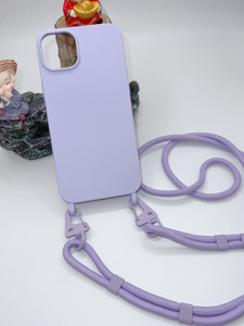 Obrazek Uniwersalna smycz do telefonu / na ramię Hook-07, PURPLE / FIOLETOWY