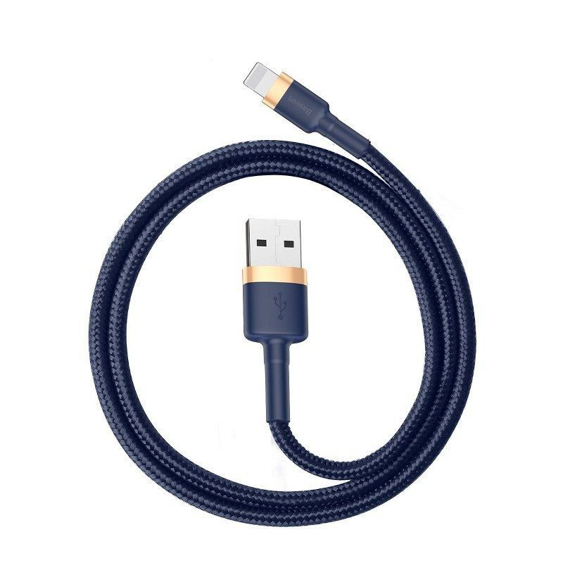 Obrazek KABEL BASEUS CAFULE USB/LIGHTNING 2.4A 1M GOLD/NAVY