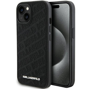 Obrazek KARL LAGERFELD IPHONE 15 PLUS QUILTED K PATTERN KLHCP15MPQKPMK BLACK