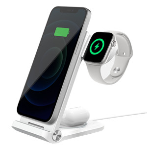 Obrazek NILLKIN WIRELESS CHARGING PowerTrio 3w1 MFI, końcówka do Apple, MagSafe