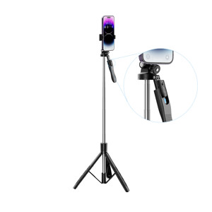 Obrazek XO SELFIESTICK Bluetooth TRIPOD SS15 180cm Czarny