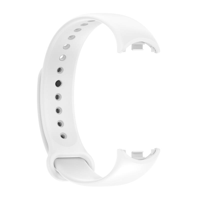 Obrazek Pasek Silikonowy Mi Band 8 / M8 (2), WHITE / BIAŁY