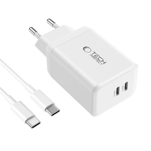 Obrazek TECH-PROTECT ŁAD SIEC NC45W GAN 2-PORT

+ CABLE USB-C WHITE