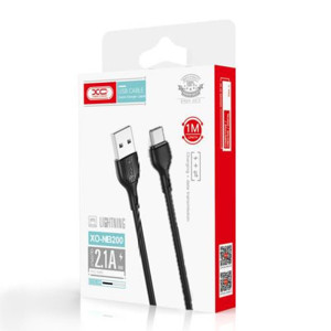 Obrazek XO KABEL NB200 USB-USB-C 1m 2,1A BLACK