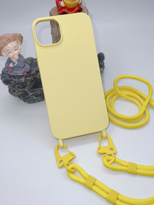 Obrazek Uniwersalna smycz do telefonu / na ramię Hook-07, YELLOW / ŻÓŁTY