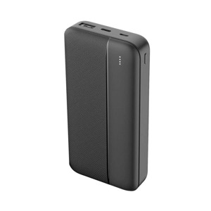 Obrazek MAXLIFE POWERBANK 20000 mAh PD QC 20W MXPB-02, BLACK / CZARNY