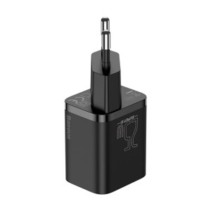 Obrazek Ładowarka sieciowa BASEUS SUPER SI USB-C/USB-C 25W 1xUSB + KABEL 1M BLACK