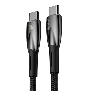 Obrazek KABEL BASEUS GLIMMER USB-C/USB-C 100W 1M BLACK