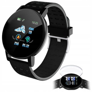 Obrazek Smart Band 119s Plus BLACK / CZARNY