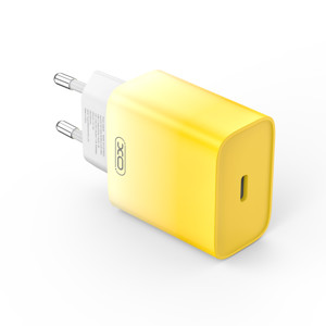 Obrazek XO ładowarka sieciowa CE18 PD 30W USB-C ŻÓŁTO-BIAŁA + KABEL USB-C