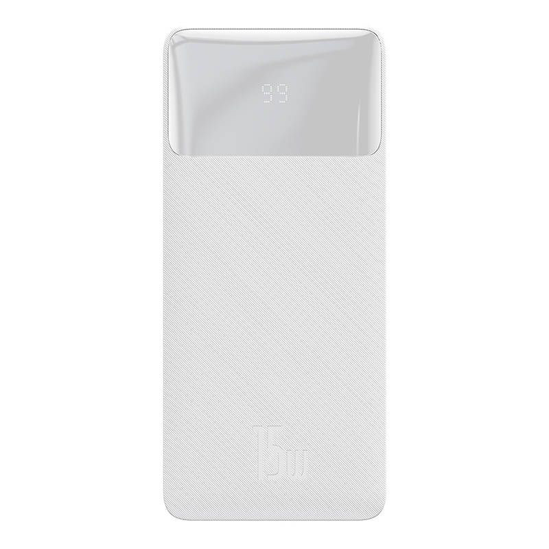 Obrazek POWERBANK BASEUS BIPOW 20000mAh 2xUSB USB-C 15W WHITE